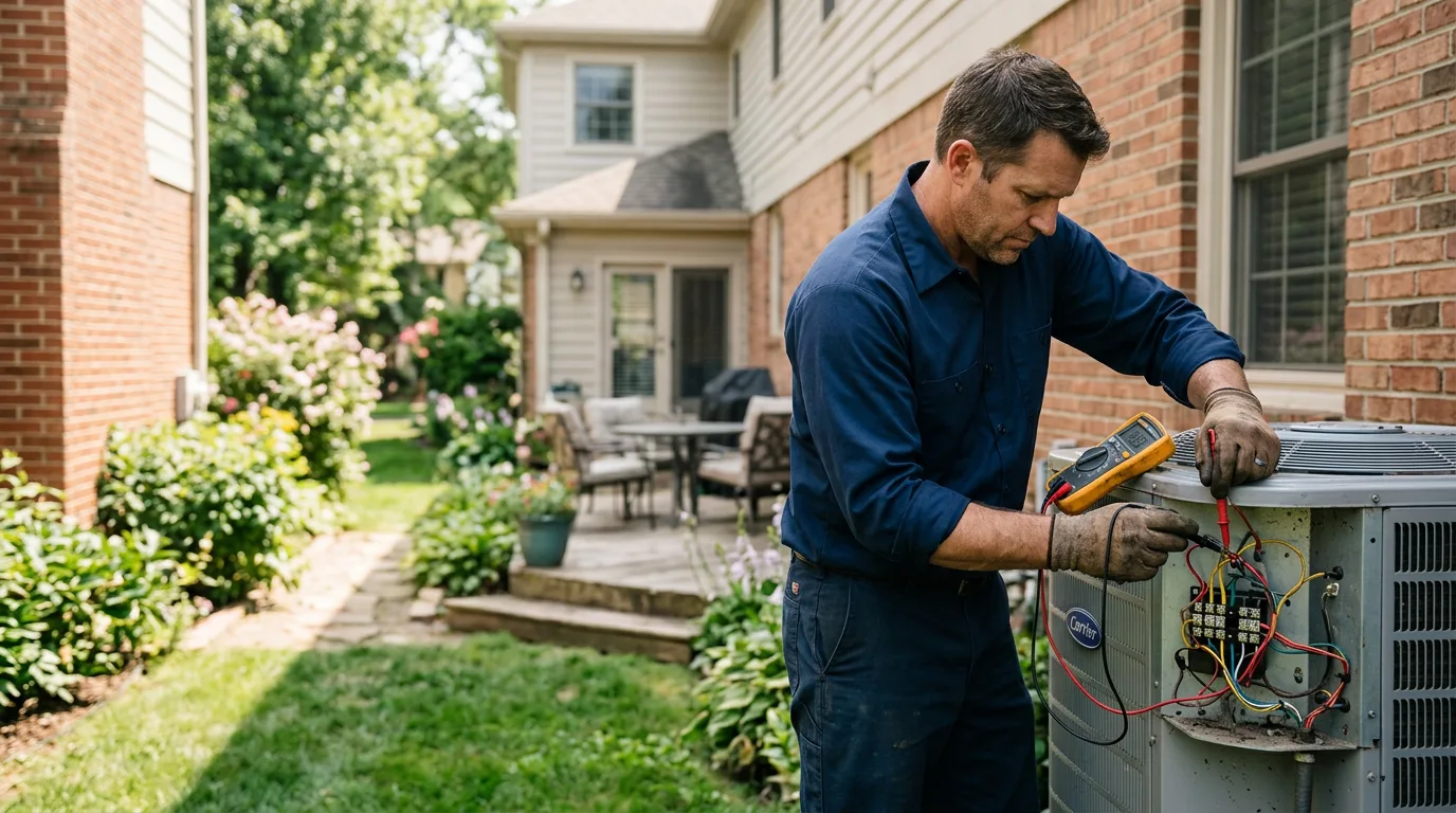 HVAC technician working near Marco Island, FL
